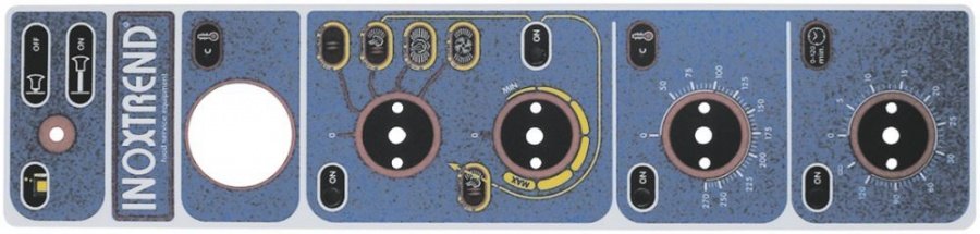 front foil L 496mm W 115mm blue suitable for INOXTREND