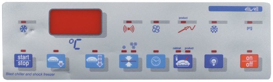 keypad foil blast freezer ATM101 buttons 8 L 200mm W 60mm