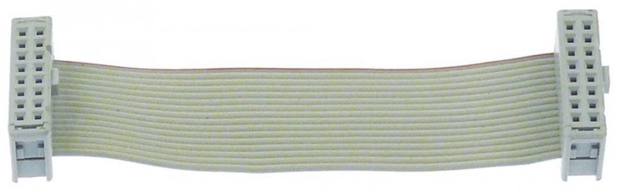 ribbon cable 16-pole, L 85 mm, plug type 2 row, coded