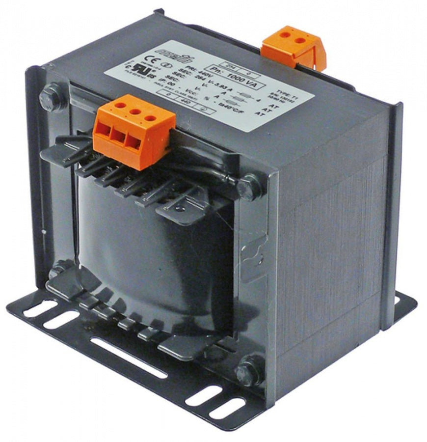 transformer primary 440V secondary 254V 1000VA connection screw clamp 50/60Hz
