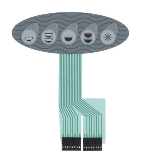 Tastatura cu 5 butoane, ovala, autoadeziva Sofia 30265811 - 403152