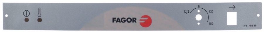 front foil dishwasher grey, model FAGOR FI-48B, L 585 x 62,5 mm