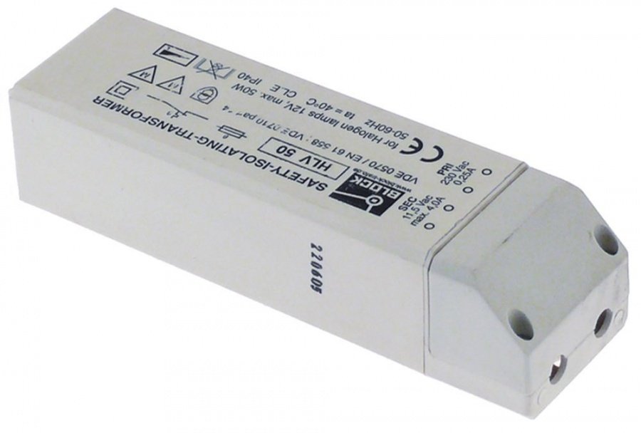 Transformator, alimentare primar 230 V, secundar 11,5 V, 50 VA, 4A - 403306