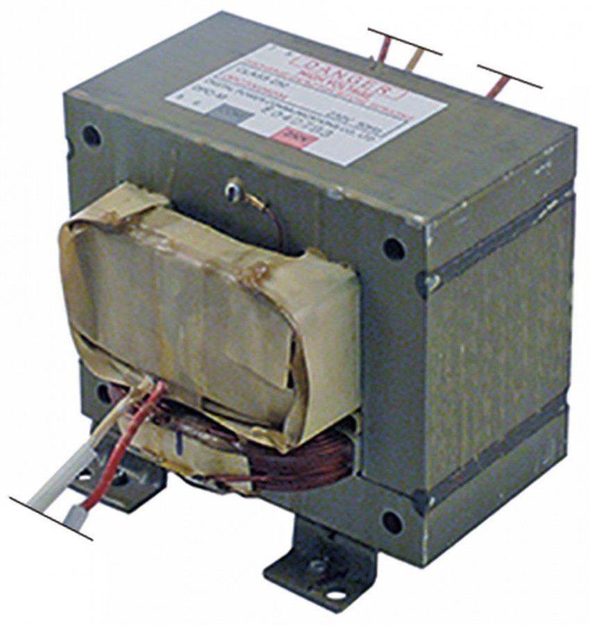 HV transformer primary 230V 50Hz type DPC20039204 class 250 for microwave - 403411