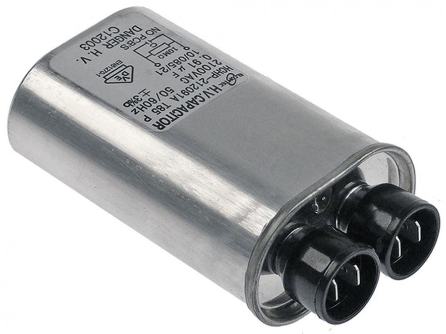 Condensator HV microunde 0,91 µF, tip HCHP-212091A, 2100 V, 50/60 Hz, conectori 6,3 mm - 403453