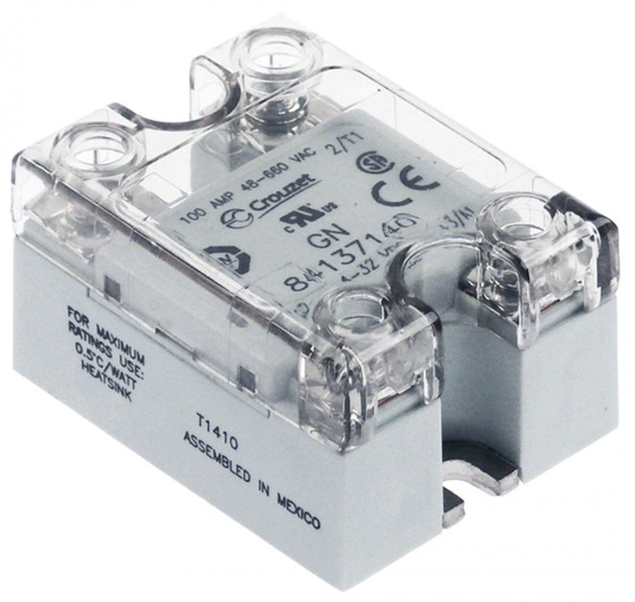 Releu de putere electronic - semiconductor SSR CROUZET type 84137140, 100 A, 58 x 49 mm - 403534