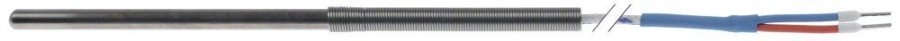 Sonda/senzor de temperatura termocuplă J (Fe-CuNi), ø6x100mm, -50 +750°C