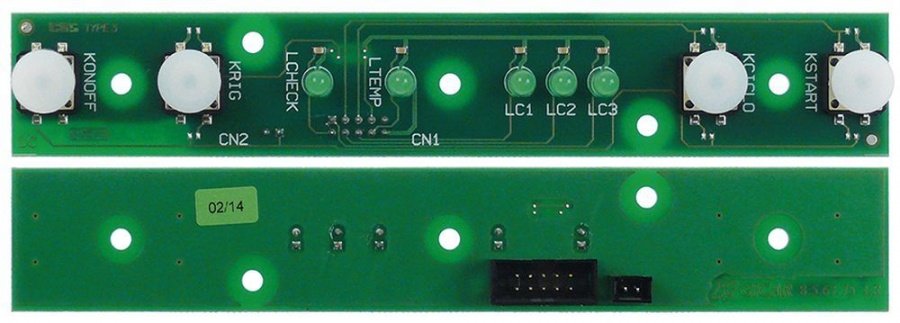 placa electronica de control p.c.b. L 175mm L 30mm