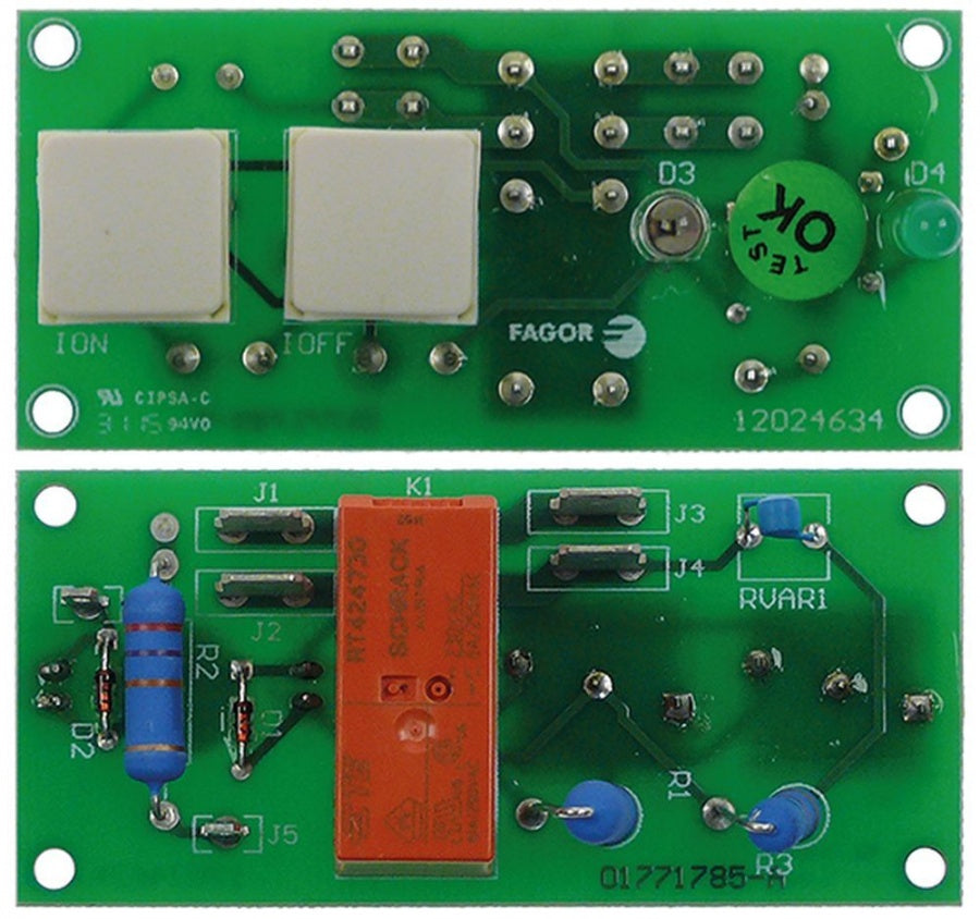 placa electronica de control p.c.b. pentru mașină de spălat vase L 75mm L 35mm