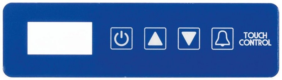 folie panou frontal congelator cu șoc termic L 165mm L 45mm