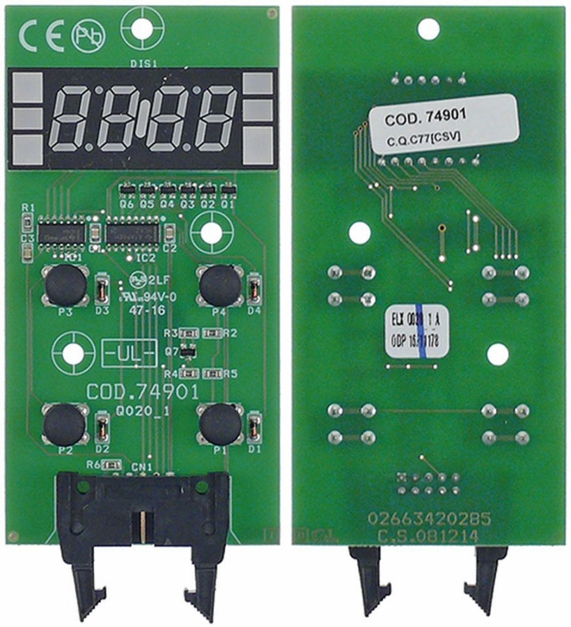 placa electronica display cu tastatura mașină de spălat vase COLGED L 102mm L 53mm
