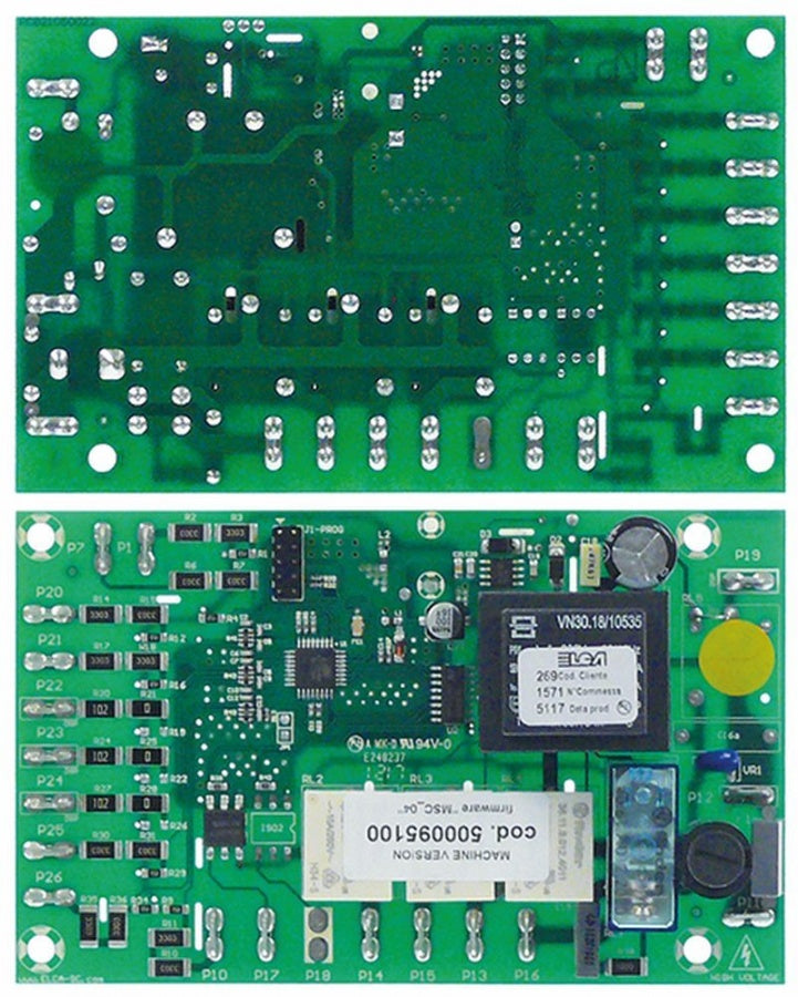 placa electronica de control p.c.b. L 135mm L 85mm