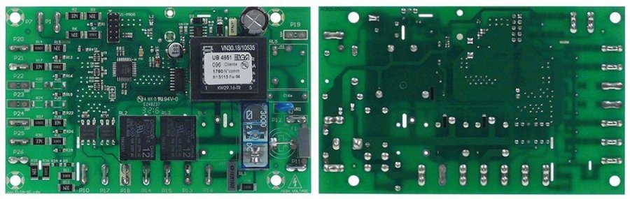 placa electronica de control p.c.b. L 135mm L 85mm