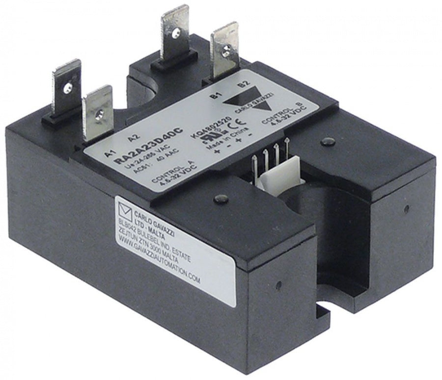 semiconductor de putere CARLO GAVAZZI faze 2 40A L 58mm L 44mm fișă plată masculină 6,3mm tip