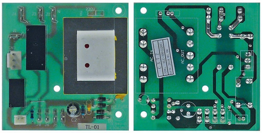 placa electronica de control p.c.b. pentru tăietor de legume L 82mm L 82mm