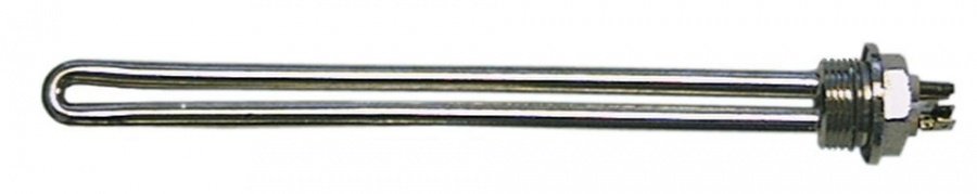 Rezistenta 1000 W, 230 V,  1 circuit,  filet ext. 3/4", L 205 mm, tub ø 8 mm - 415160