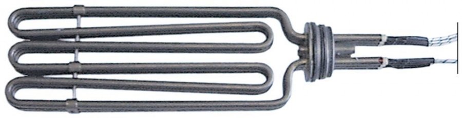 Rezistenta 6800 W, 230/400 V, cu 3 circuite, L 300 x 110 mm, H 35 mm, filet M54x1.5 mm, pentru friteuza/fierbator paste - 415297