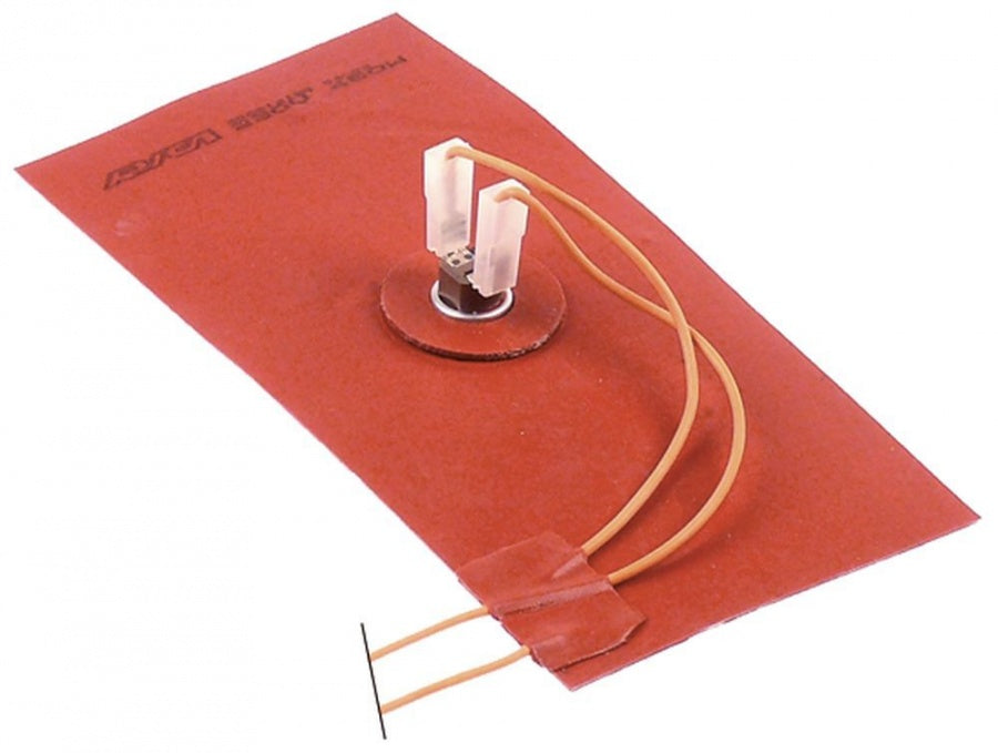 Rezistenta folie silicon rosu 220 x 110 mm, 450 W, 230 V, cu termostat, rezistenta plana autoadeziva - 416372
