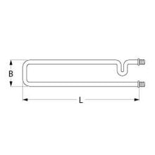 Rezistenta cuptor pizza GGF RESIS008, 1000W, 230V, L 700x142mm - 416836