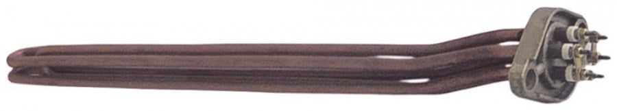 Rezistenta 5000 W, 230 V, cu 3 circuite, L 478 mm, flansa ovala cu 2 gauri - 417157
