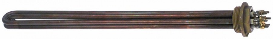heating element 5100W 230V heating circuits 3 1¼" L 485mm W 35mm H 35mm tube ø 8,5mm