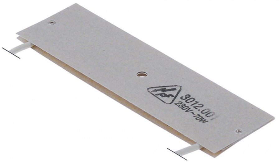 Rezistenta plana 70 W, 230 V, 128 x 38 mm, cablu 350 mm, Melitta 170M - 11624 - Cod 417456