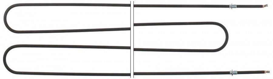 heating element 1600W 230V L 895mm W 200mm thread 1/4" (tube ø 8mm) tube ø 8,5mm - 417540