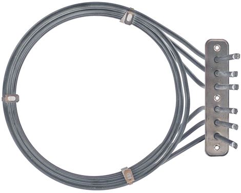 Rezistenta cuptor 4700W, 230V, cu 3 circuite, int. ø 224 mm, ext. ø 235 mm - 417551