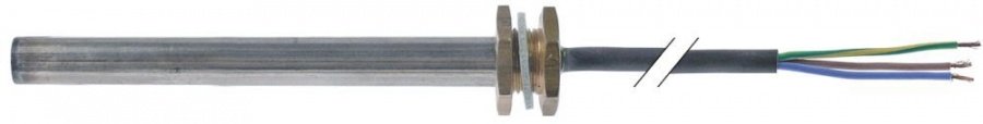 Rezistenta cartus 110 W, 230 V, ø 12 mm, L 120 mm, filet 3/8", L cablu 1000 mm - 417570