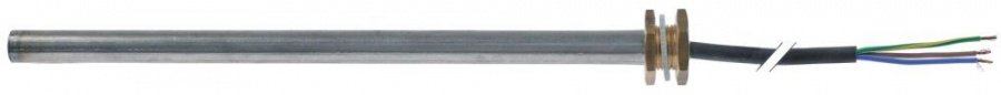 Rezistenta cartus 330 W, 230 V, ø 12 mm, L 240 mm, filet 3/8", cablu 1000 mm - 417572