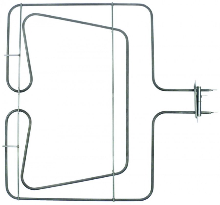 heating element 2100W 400V L 465mm W 480mm H 10mm tube ø 6,5mm heating circuits 1 oven - 417605