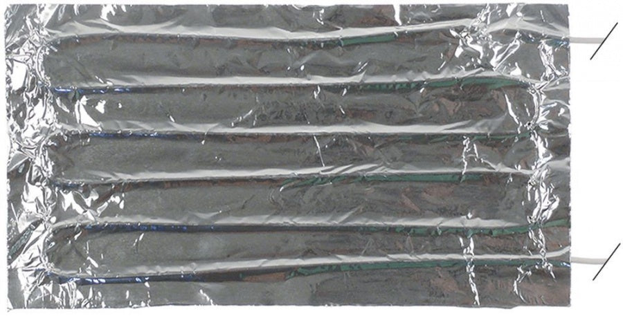 Rezistenta folie 240 x 130 mm, 80 W, 230 V, cu limitator de temperatură 80°C, cabluri 1,27 m - 417660