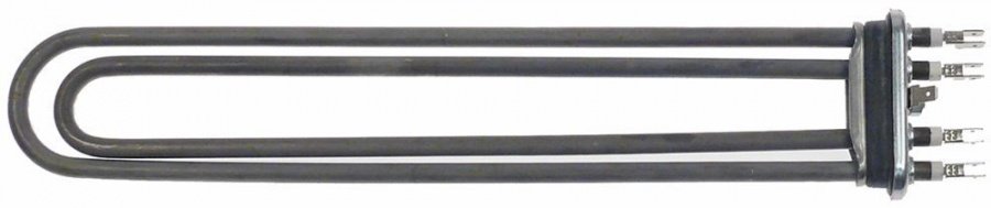 rezistenta 3000watt 230V CÎ 2 flanșă 70x18mm L 365mm L 65mm racord fișă plată masculină 6,3mm