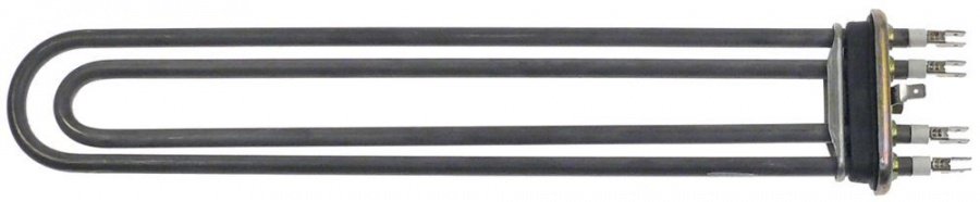rezistenta 3000watt 400V CÎ 2 flanșă 70x18mm L 365mm L 64mm racord fișă plată masculină 6,3mm
