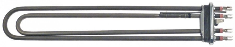 rezistenta 6000watt 230V CÎ 2 flanșă 70x18mm L 375mm L 65mm racord fișă plată masculină 6,3mm