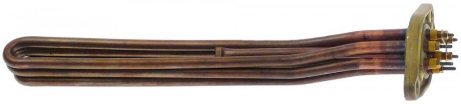 rezistenta 2600/2831watt 230/240V CÎ 3  ø montaj 42mm DG 74mm L 320mm L 30mm Î 56mm