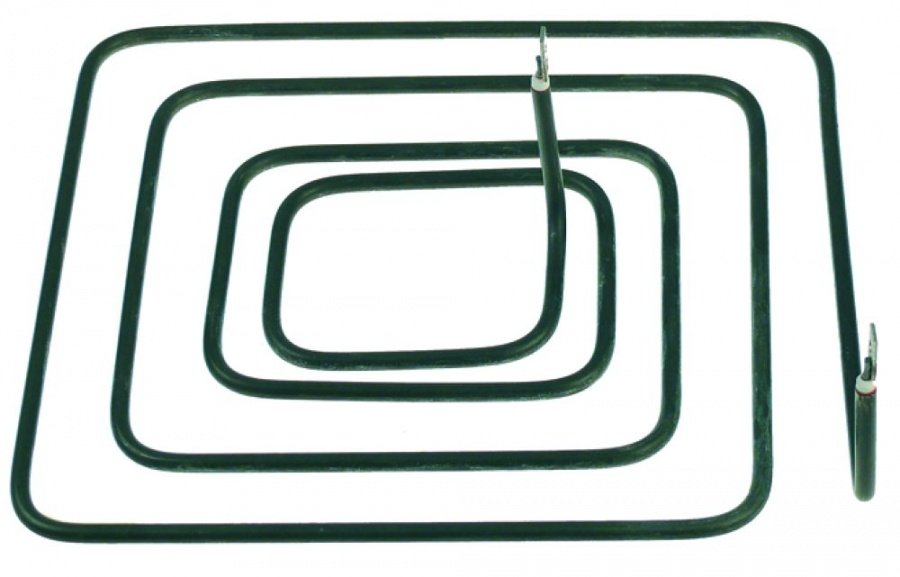 heating element 1500W 230V L 230mm W 265mm H 70mm tube ø 6,5mm mounting pos. inner