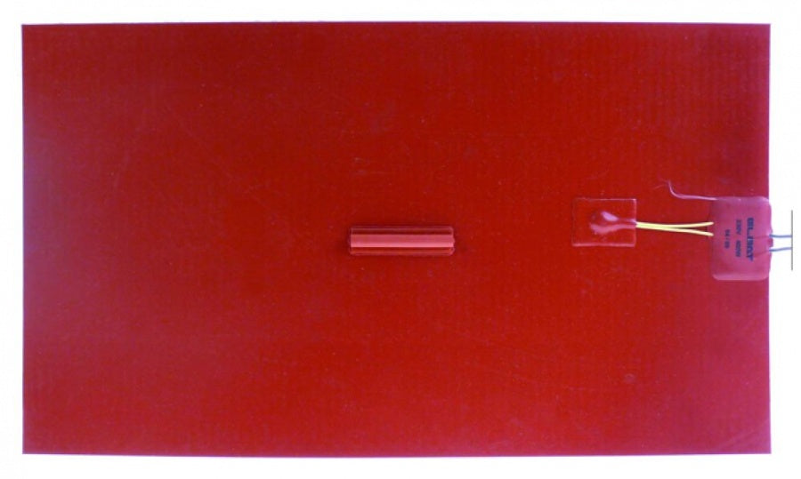 Rezistenta folie silicon rosu 480 x 280 mm, 400 W, 230 V, cu limitator de temperatura, rezistenta plana autoadeziva - 418842