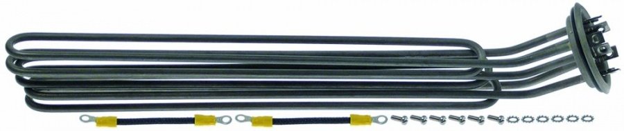 heating element 12000W 230V heating circuits 3 mounting ø round flange ø57,5mmmm L 460mm W 35mm