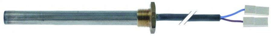 heating cartridge 250W 230V ø 11mm L 110mm cable length 2000mm connection female faston 6.3mm - 419216