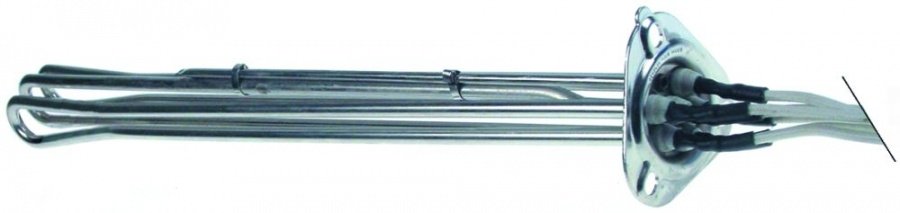 rezistenta 10000watt 230V CÎ 3 L 485mm L 33mm Î 36mm flanșă cu 3 găuri ø țeavă 8.5mm ø MT 4mm