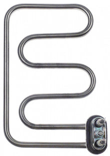 heating element 1500W 220V flange 40x17mm L 115mm W 190mm H 24mm tube ø 8mm heating circuits 1