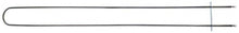 heating element 800W 230V L 1040mm W 98mm flange length 140mm flange width 25mm