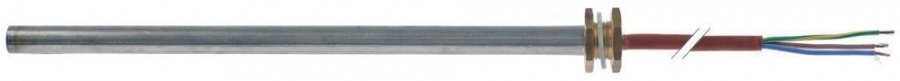 rezistenta cilindrica (cartus) 450watt 230V ø 12mm L 285mm filet 3/8\ lungime cablu 60mm"