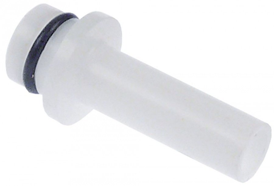 connecting fitting connection 1/4" 10mm John Guest post-mix SHURFLO gas inlet plastic white - 440509