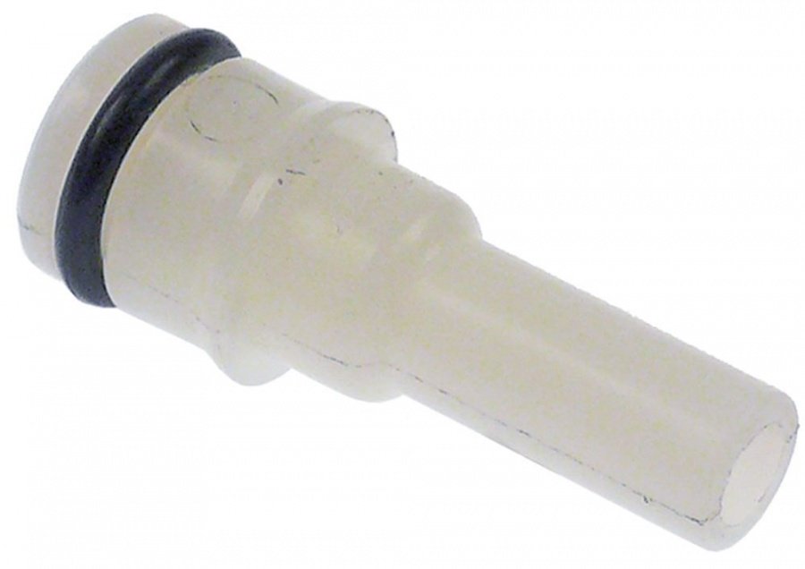 hose connector post-/pre-mix SHURFLO straight beverage outlet 1/4" 10mm John Guest plastic white - 440513
