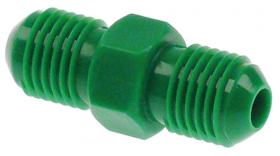 double nipple thread 7/16" UNF green plastic - 440522