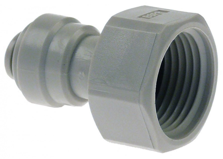 push-in fitting DMfit straight thread 5/8" BSP pipe connection 5/16" sealing flat seal - 440869
