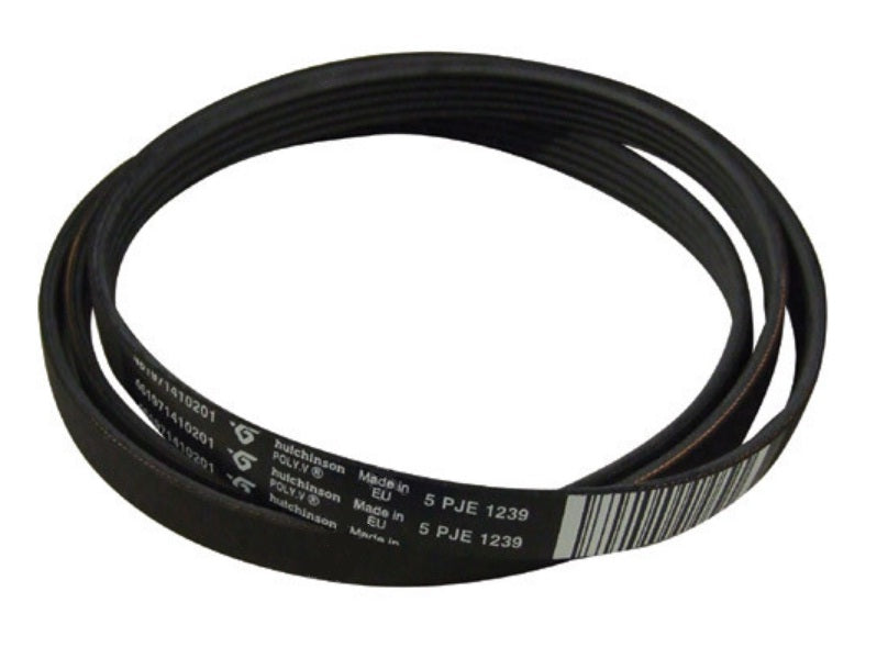 Curea POLY.V 5 PJE 1239, L46197141020, cu 5 caneluri, lungime 1239 mm - Whirlpool 481235818215, Indesit C00310973