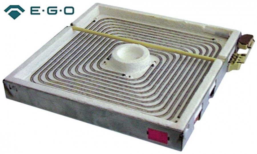 Rezistenta radianta 300 x 300 mm, 4000 W, 400 V, 2 circuite, fara senzor vas, pentru vitroceramica - 490008